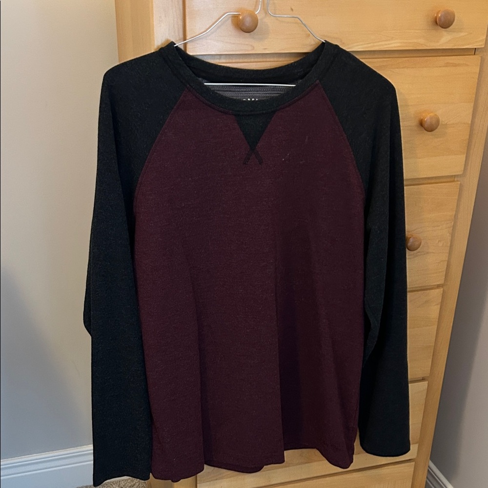 Orvis Burgundy and Black Shirt